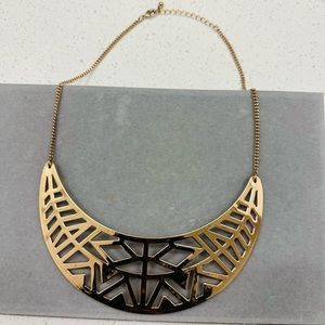 gold statement necklace